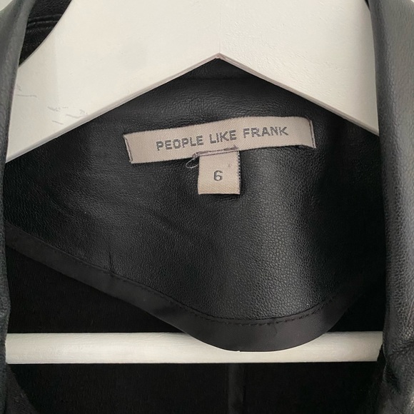 People Like Frank Moto Jacket with Faux Leather accents - Picture 2 of 3
